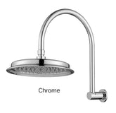 PELLIER Shower Arm With Shower Head In Chrome, Matte Black, Brushed Bronze Or Brushed Nickel